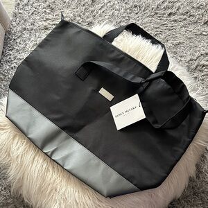 Issey Miyake Two-Tone Black and Silver Bag